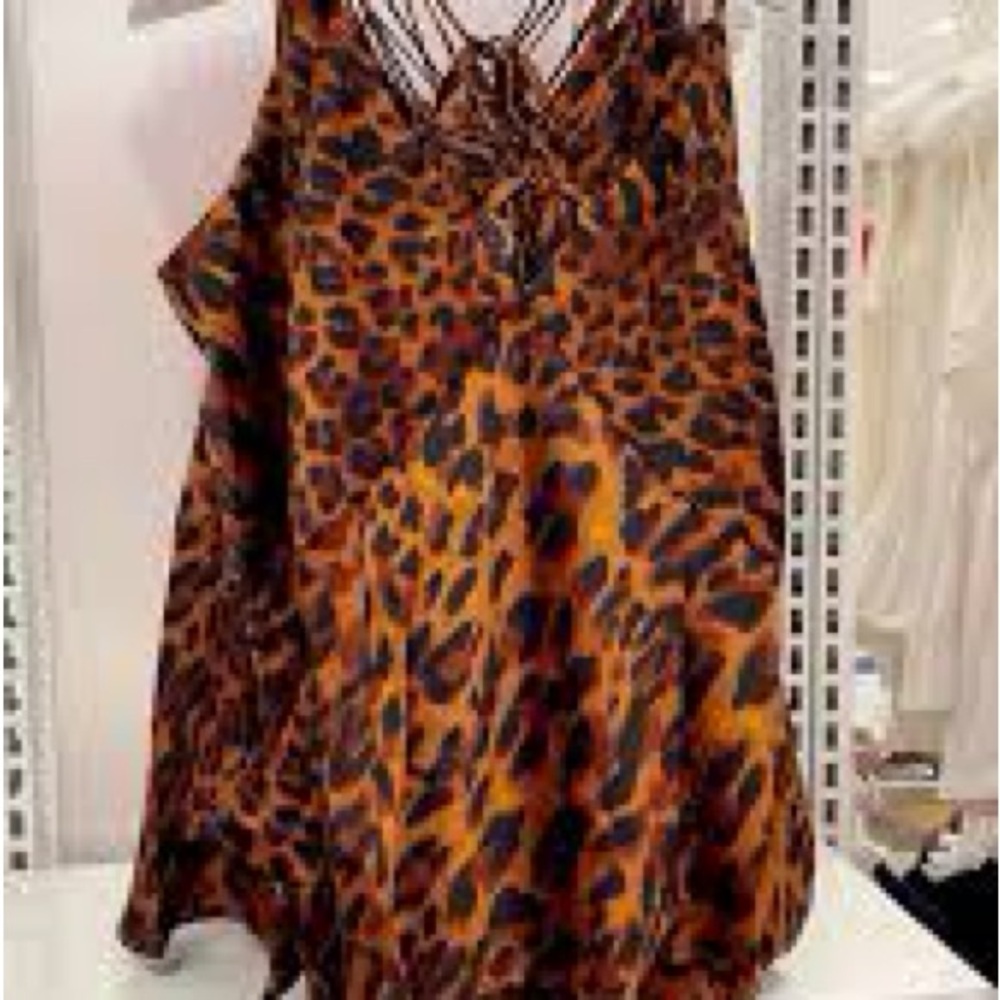 a new day Leopard Print Top - Brown and Black